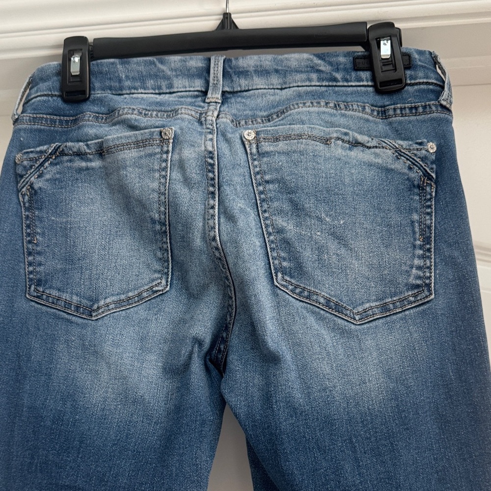 Buckle Dark Blue Women's Skinny Jeans - Picture 3 of 5